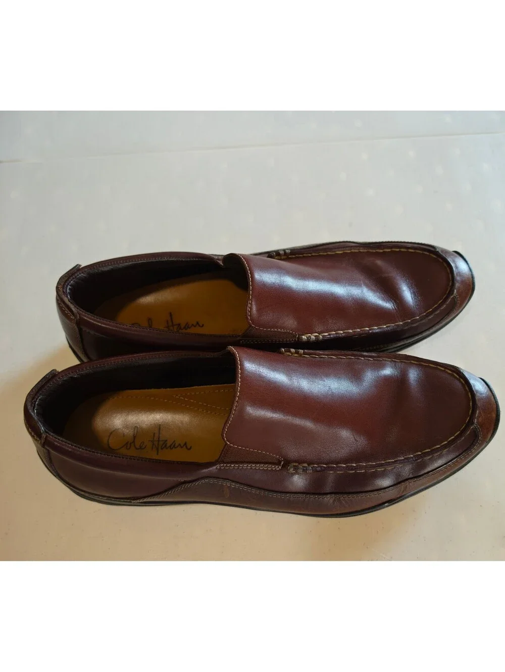 Cole Haan Men's Brown Leather Slip-On Loafers Size 11.5 M